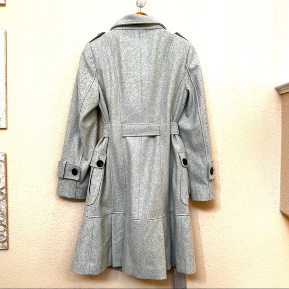 Calvin Klein Grey Wool Blend Coat - Picture 6 of 14